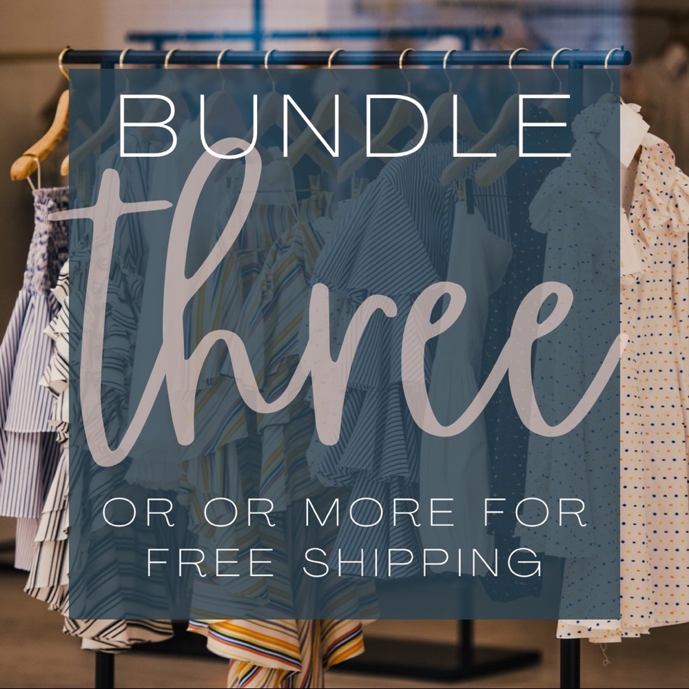 Bundle three or more for free shipping until Memorial Day!